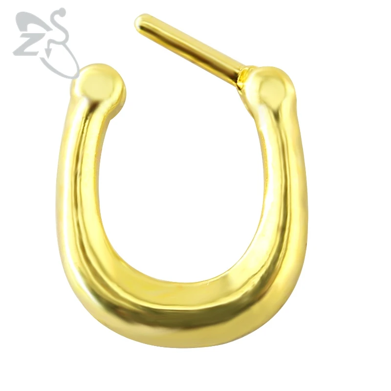 316L хирургическая сталь ретро клип на нос кольца перегородка кликер ухо хрящ