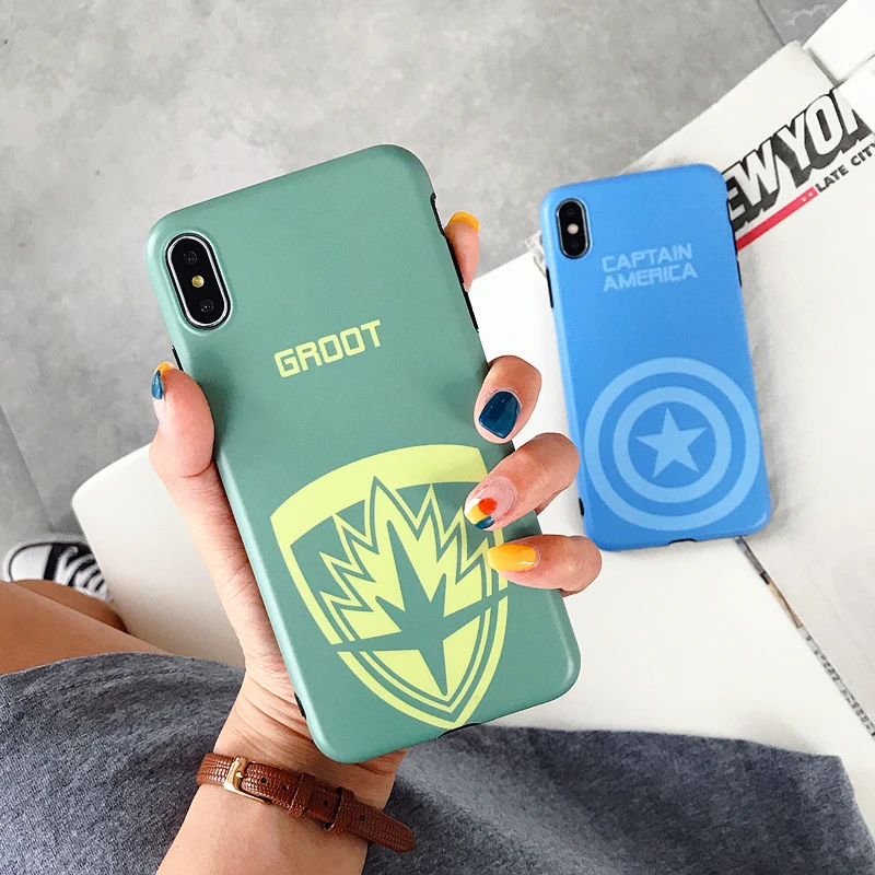 Чехол для телефона Marvel Avengers с эффектом потертости iphone 6 6S 7 8 plus X 10 XR XS MAX человеком