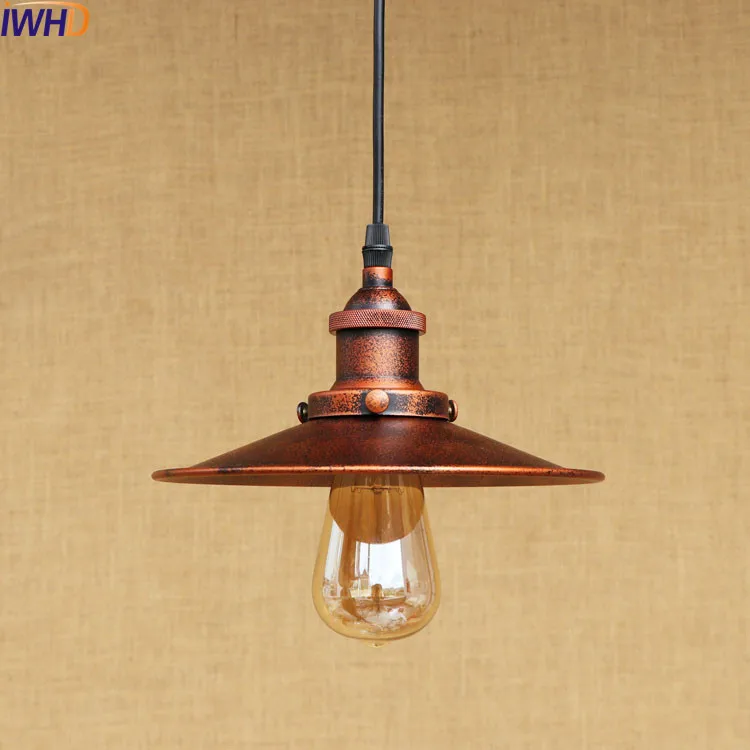 Винтажная Подвесная лампа IWHD в деревенском стиле стильный светодиодный