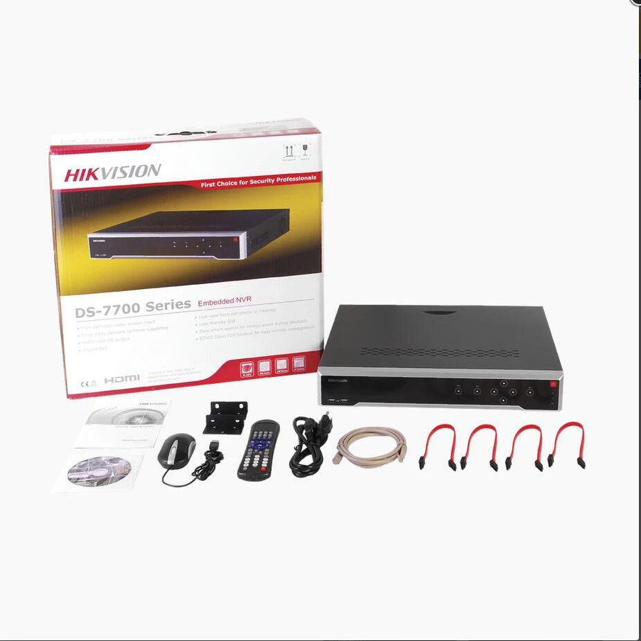 camera kit hikvision 8mp 4k Network video Surveillance Security System DVR NVR ip cctv combo nvr 8ch home security | Безопасность и