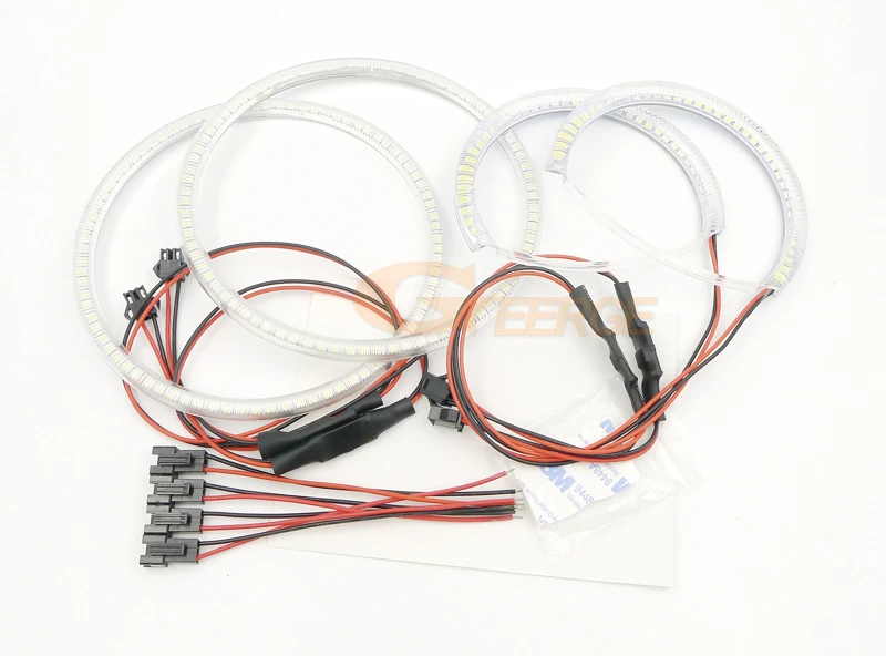 Для Chrysler nicfica 2007 2008 ксеноновые фары отличное Ультра яркое освещение smd комплект светодиодов «глаза ангела» DRL