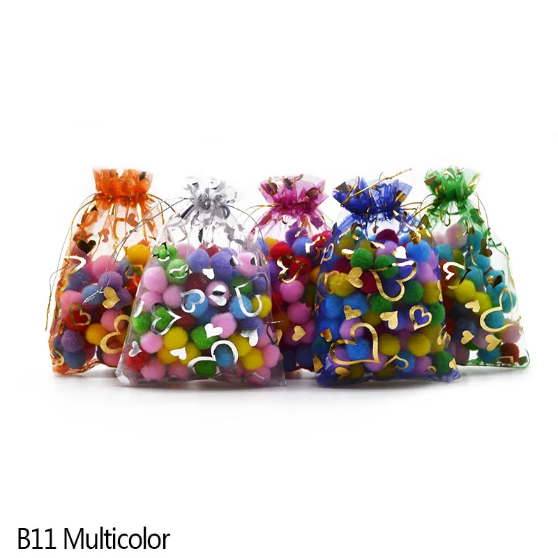 20 шт., 7x9, 9x12, 11x16, 13x18, 15x20 см, подарочные сумки, сумки из органзы, ювелирные изделия, конфетные Упаковочные сумки, украшения для свадебной вечеринки