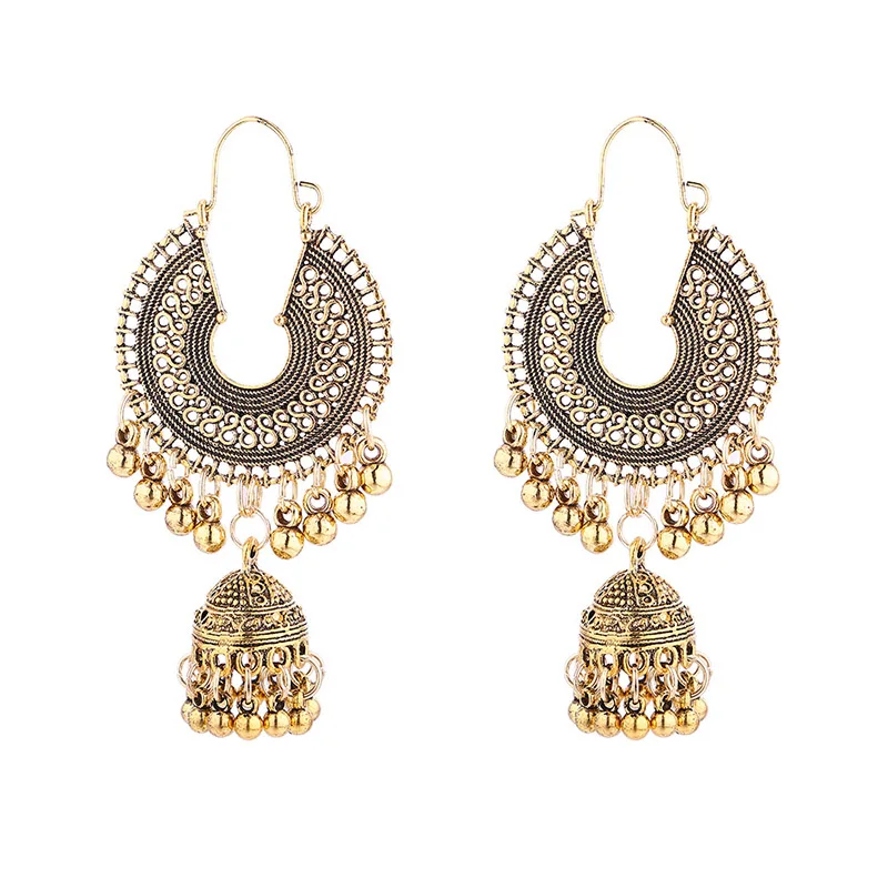 Женские серьги-подвески Lidavi Party в стиле ретро этническом индийском Jhumka Jhumki серьги
