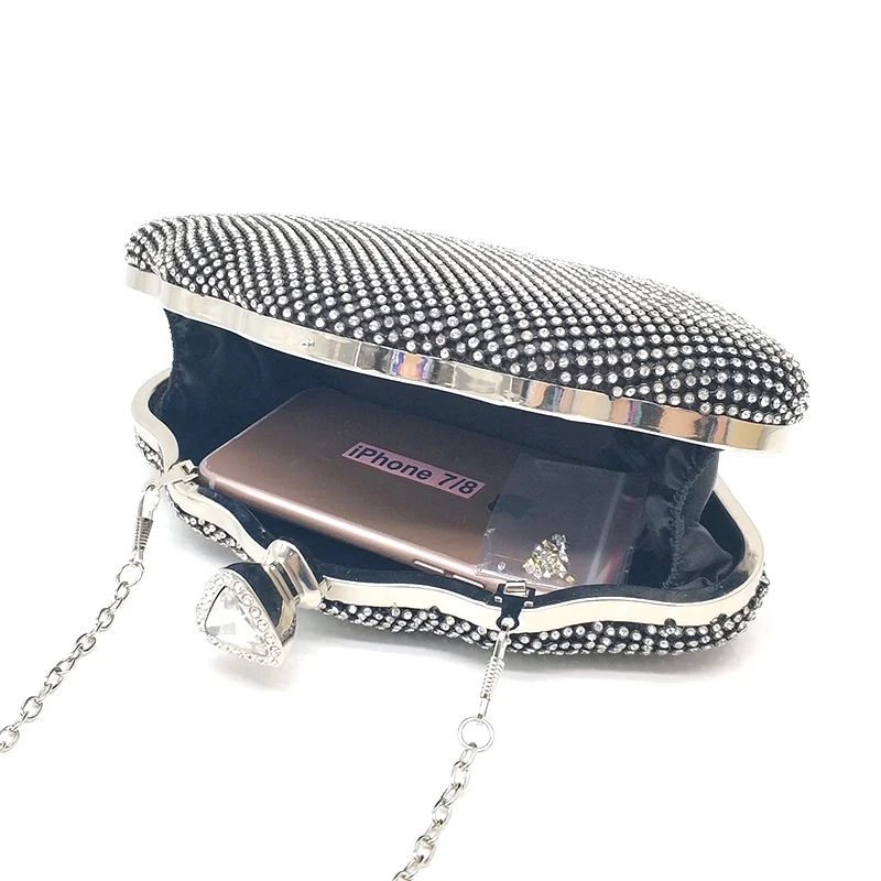 Crystal purse women bridal wedding wallet evening party bag cross body crystal shoulder | Багаж и сумки