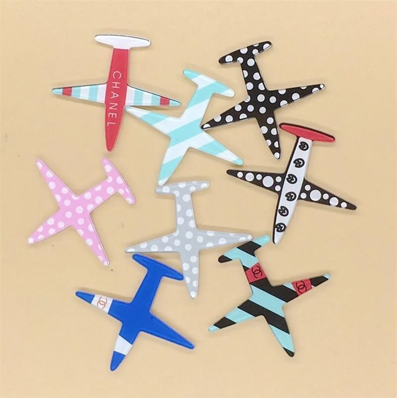 Акриловая брошь в виде самолета 1 шт. для рюкзака студенческой одежды|brooch