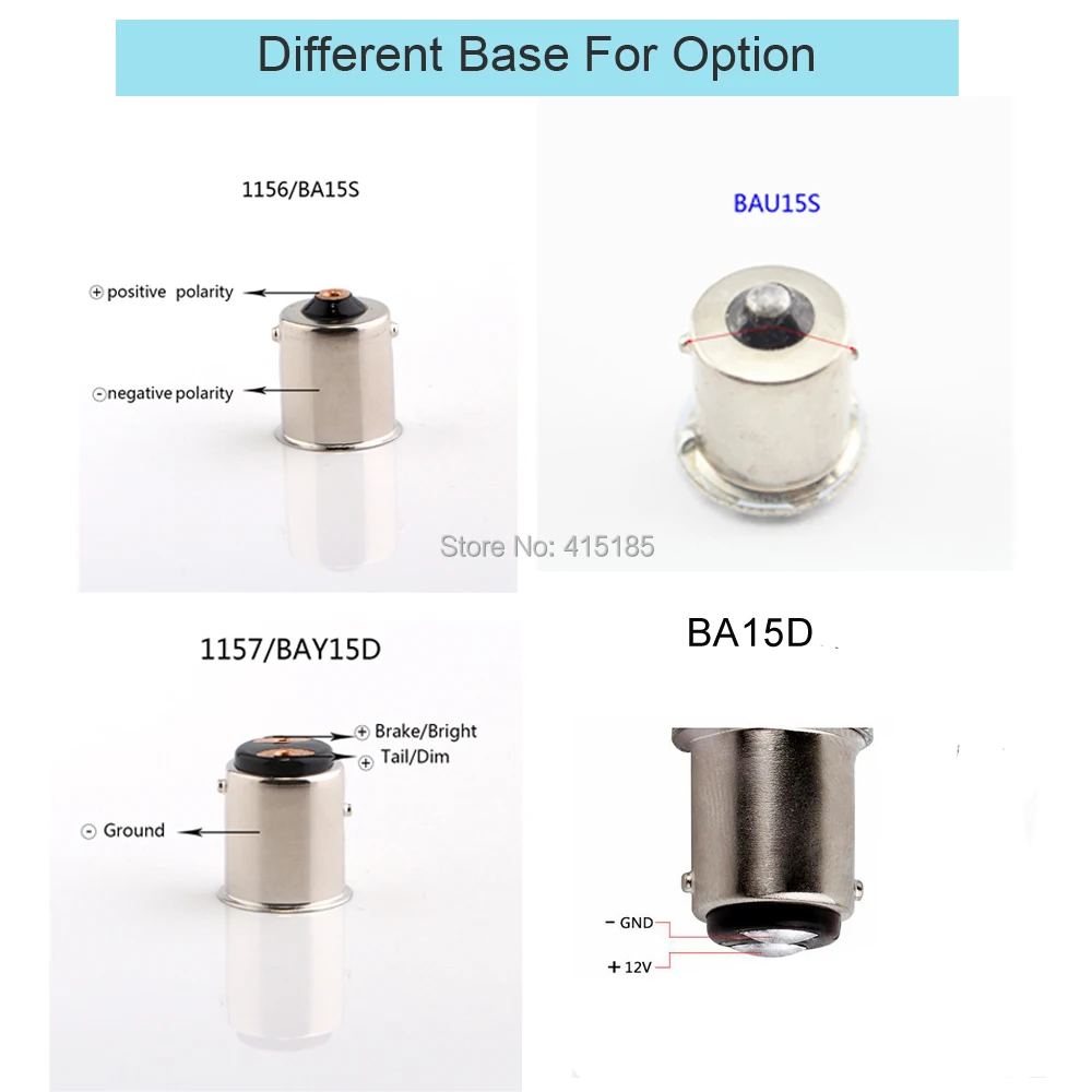 1 шт 6V 1156 BAU15S 1157 ba15d Мото Led 5050 светильник P21/5 Вт тормоз задних фонарей указателей