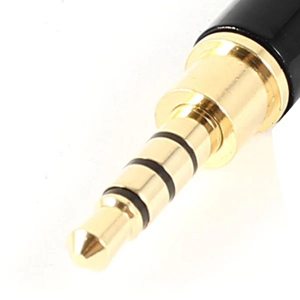 3 5 мм 4 полюсный штекер припоя разъем золотой черный для шнура|gold male|3.5mm maleconnectors gold