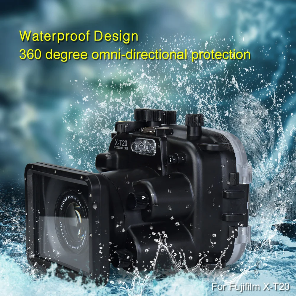 Meikon X T20 130 футов/40 м водонепроницаемый чехол для подводной камеры Fujifilm XT20 корпус