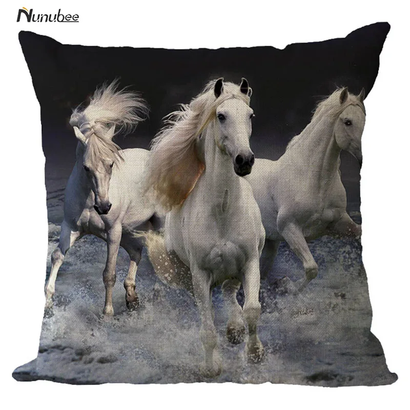 Новое поступление Чехлы для подушек лошадь наволочка диван Подушки крышка домой