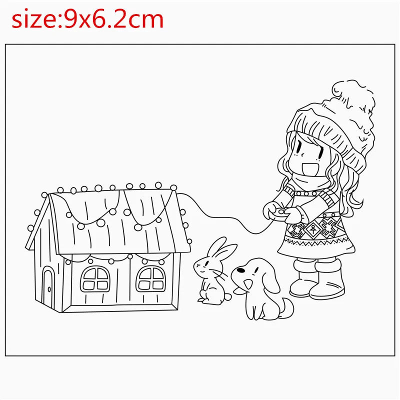 Резиновые силиконовые прозрачные штампы для скрапбукинга тампоны прозрачное