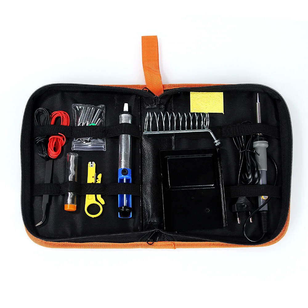 Электрический паяльник в комплекте сварочный инструмент с наконечниками