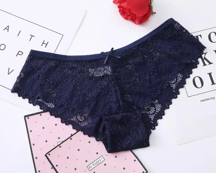 Women Underwear Sexy Lace Panties Fashion Cozy Lingerie Tempting Pretty Briefs High Quality Cotton Low Waist Cute |