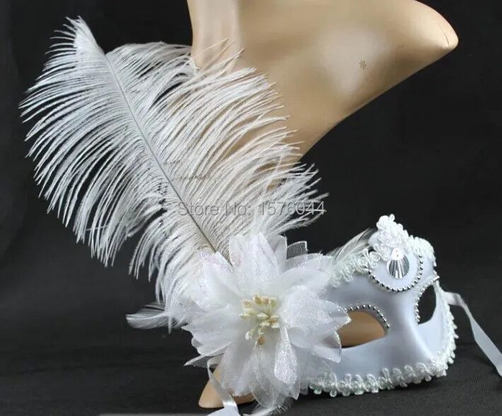 1 шт. новая Вечеринка маскарад Хэллоуин перо маска мода для мужчин и женщин