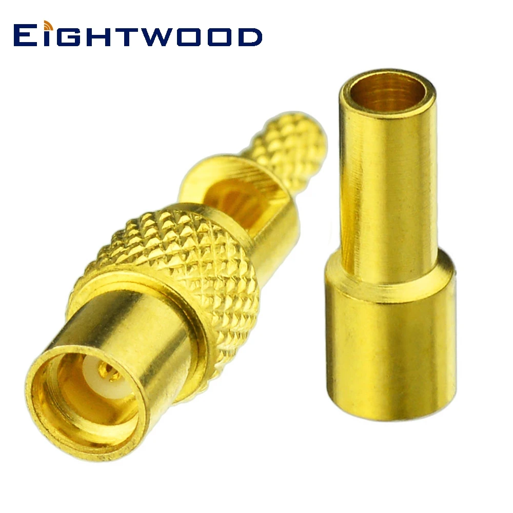 Eightwood 5 шт. MMCX Jack женский прямой радиочастотный коаксиальный соединитель обжимной