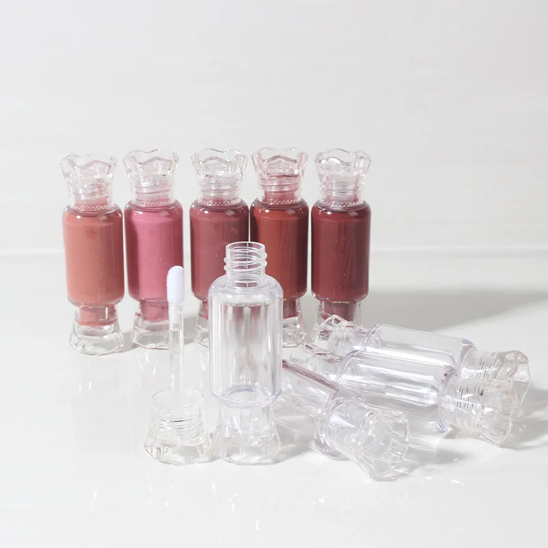 24 шт./лот DIY пустой блеск для губ трубки с кистью 8 мл Пластик Милые яркие Форма