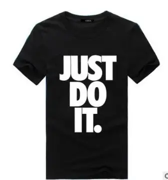 Новая мода Just Do It футболка брендовая одежда хип-хоп Письмо печати Для мужчин
