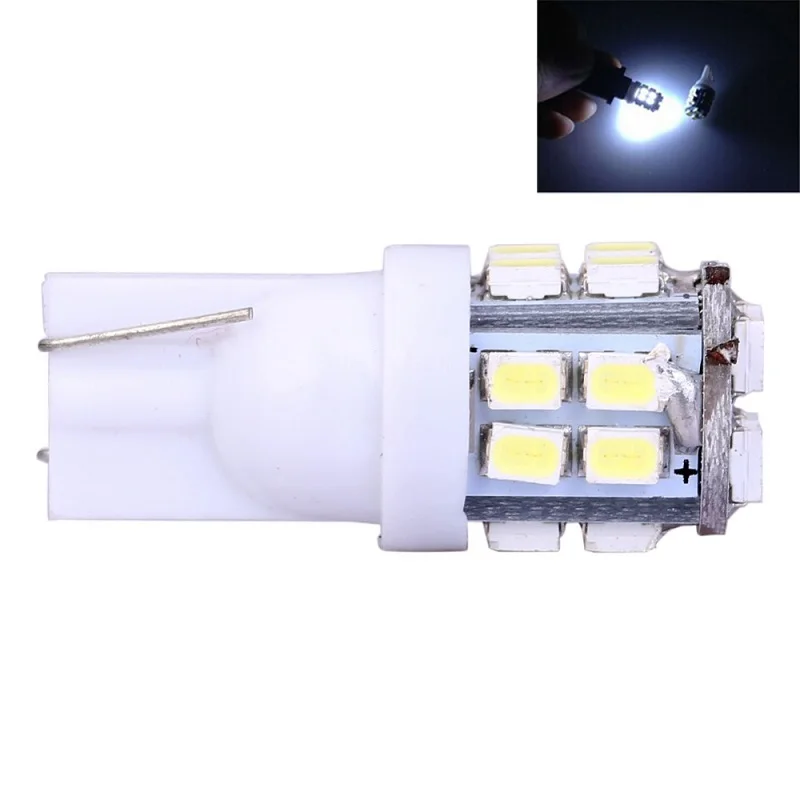 Белый Светодиодный светильник 2 Вт DC12 белый 3528 20SMD светодиодный светильник светодиодный потолочный светильник Габаритные огни лампы Подсветка регистрационного номера двери лампы 2 шт. JTCL046 - Испускаемый цвет: Белый