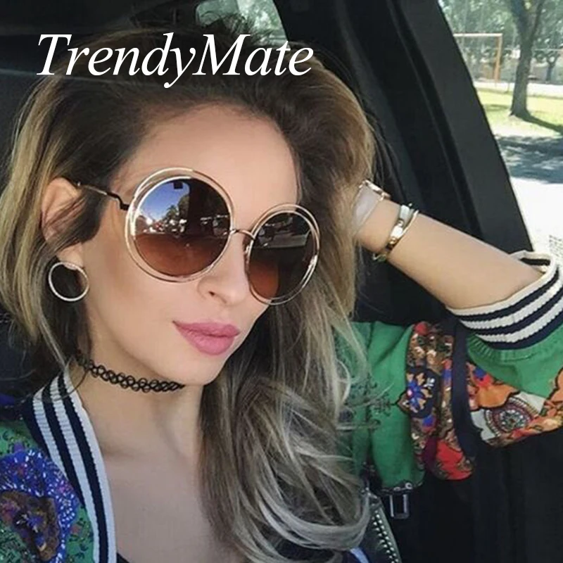 Лидер продаж 2017 новые большие круглые очки роскошные брендовые дизайнерские