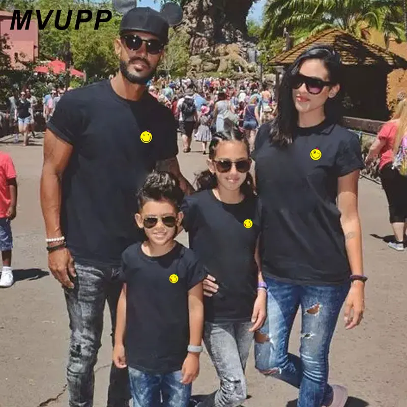 

matching outfits Family Looks Dad Mom Son Daughter mommy and me clothes Baby Kid Letter Printed Tee Tops T-Shits Casual clothing