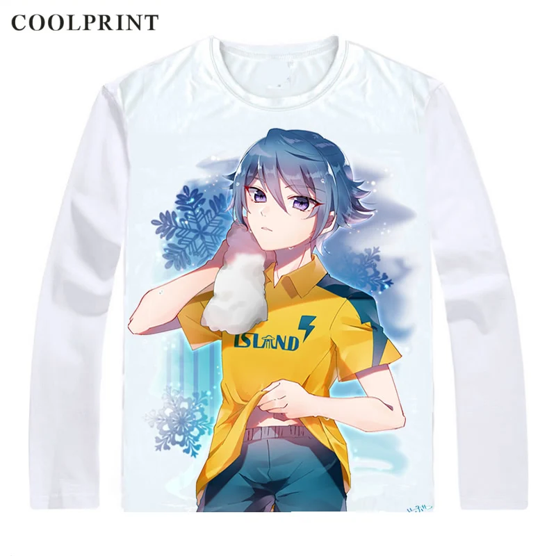 Мужская футболка Coolprint Hiura Kirina Inazuma Eleven Ares no Tenbin повседневная Винтажная с длинным