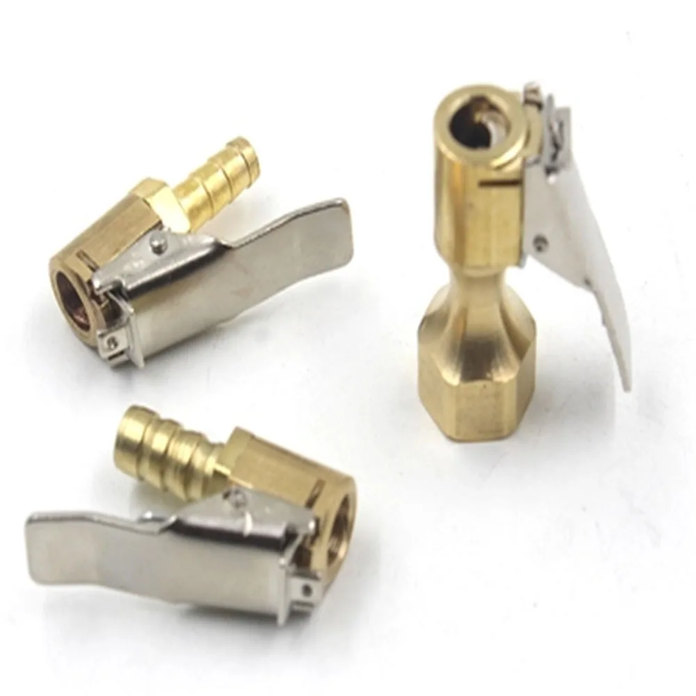 

1PC 8mm car air pump chuck clamp car truck tire tire inflation valve connector car opening brass valve stem tire car repair tool