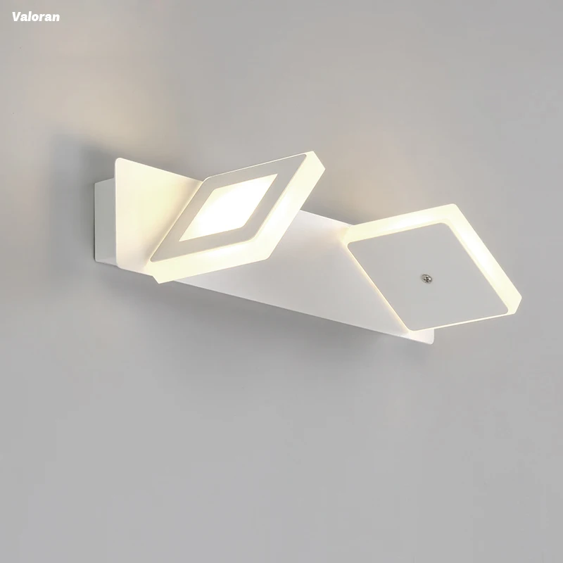 Wall lamps bathroom led mirror light AC85-265V White paint stainless steel wall sconces Indoor lighting direct creative aisle | Освещение