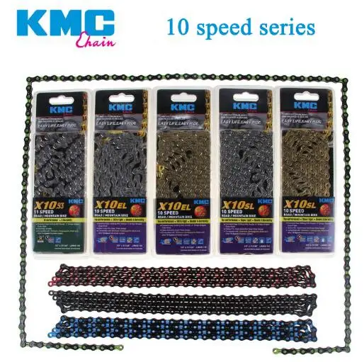 KMC X8 X9 X9sl X10 X10sl X11SL Катена Della 9 S 10 11 Oro за MTB/дорожный велосипед способный