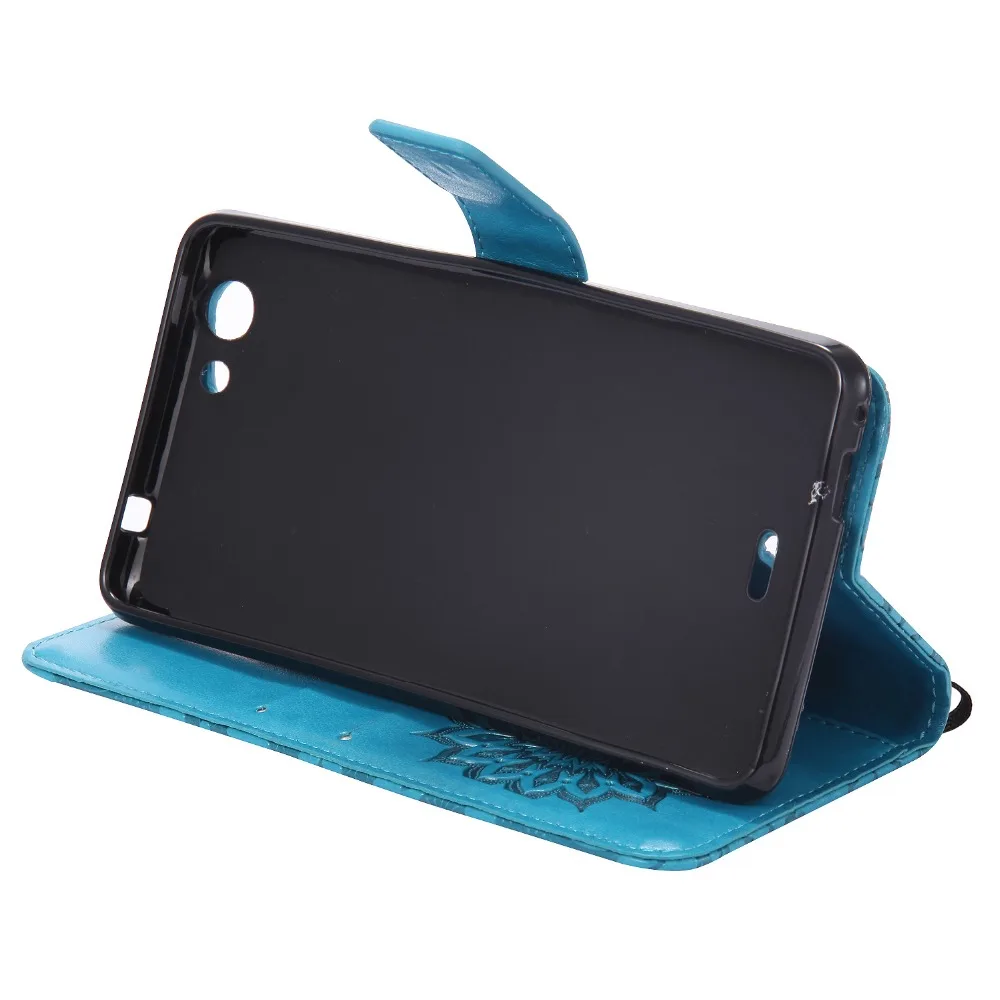 Чехол с тиснением подсолнуха для fundas Wiko Pulp FAB 4G чехол 5 &quot+ держатель карт |
