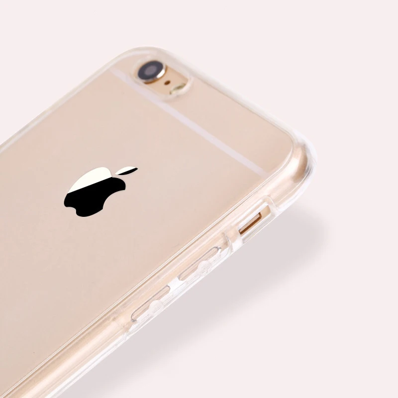 Прозрачный ТПУ полный корпус мягкий чехол для iPhone 6 6s 7 8 X силиконовый защитный