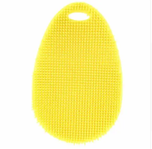 Yellow2 1 шт. магия силикона Bowl очистки щетки губки кастрюля Моечные щетки очиститель Кухня аксессуары щетка для мытья посуды - Цвет: Yellow2