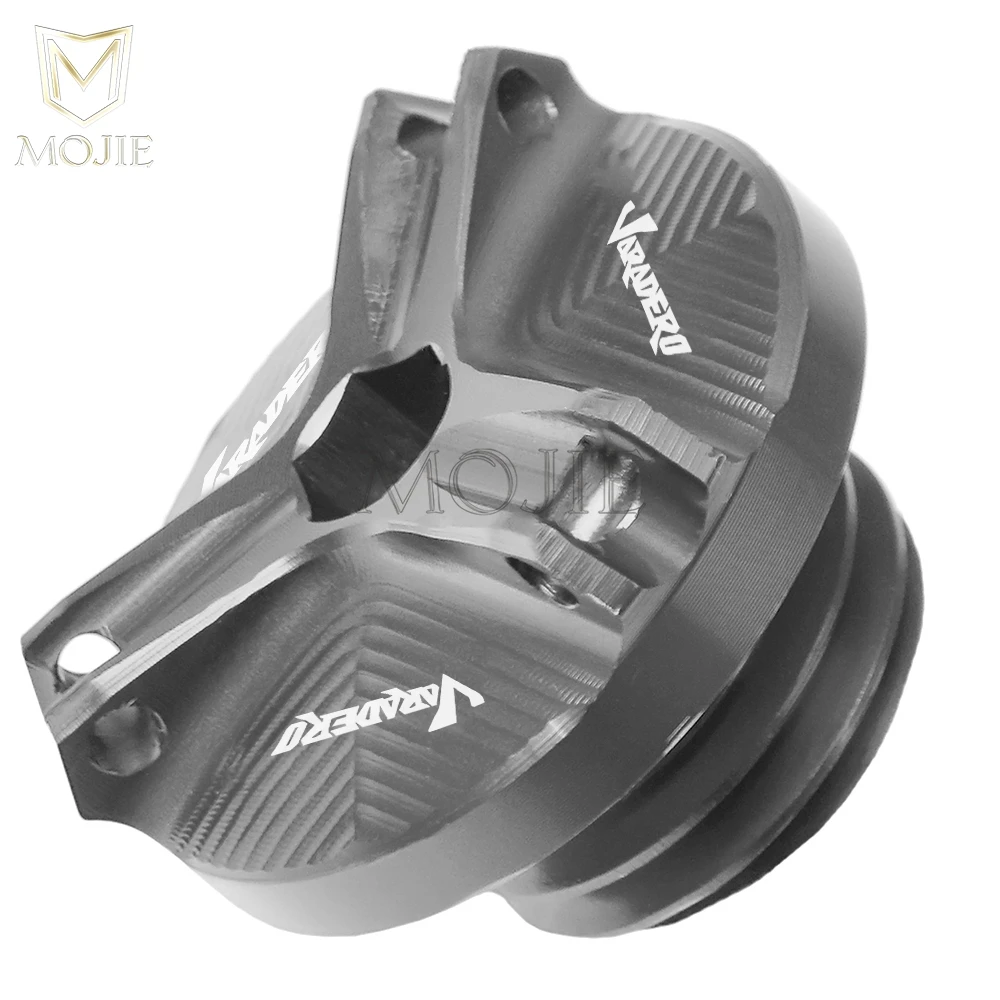 M20x2.5 Gray M20* 2,5 вилка мотоцикла винт крышки двигателя заливочного отверстия сливная заглушка болт моторное масло Кепки для Honda XL1000/XL1000V варадеро - Цвет: M20x2.5 Gray