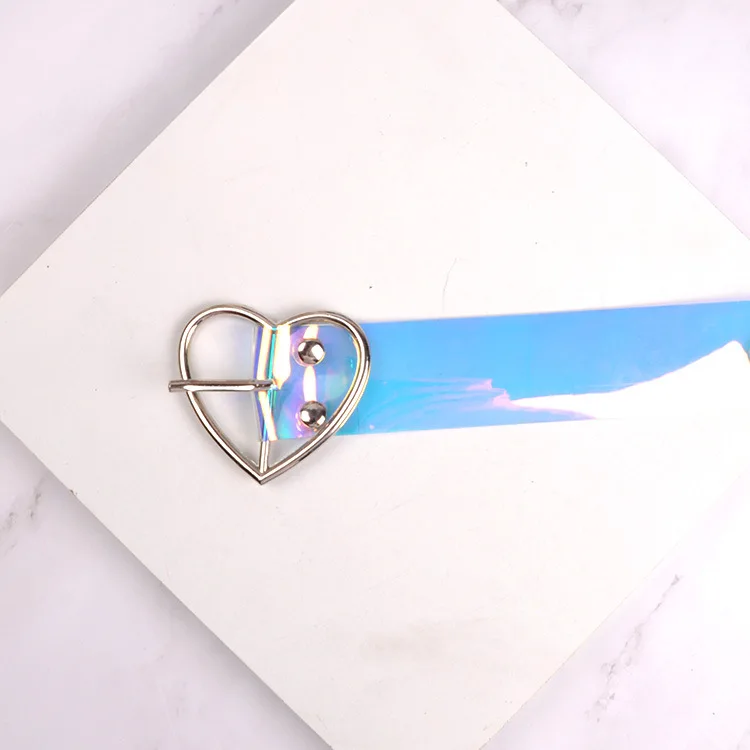 Style 3 HeartBuckle Женский пояс на талию из смолы, прозрачный длинный ремень, платье, браслет с пряжкой в виде сердца, Cinturon Mujer Cinturones Para Hombre, кожаный ремешок - Цвет: Style 3 HeartBuckle