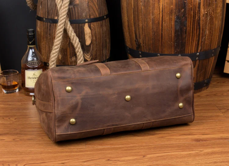 Винтажная багажная сумка, мужские дорожные сумки, bolsa de viagem grande de couro masculina crazy horse, натуральная кожа, мужская сумка для путешествий