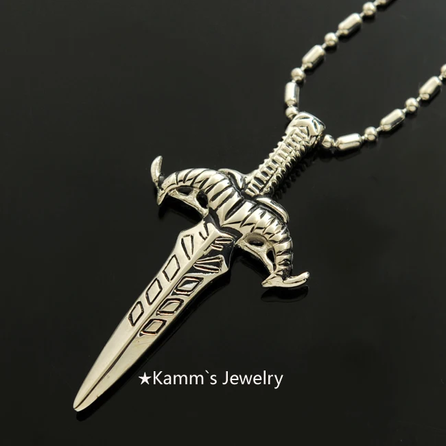 Подвески в стиле панк из нержавеющей стали хип хоп серебра KP098|necklace chinese|necklace