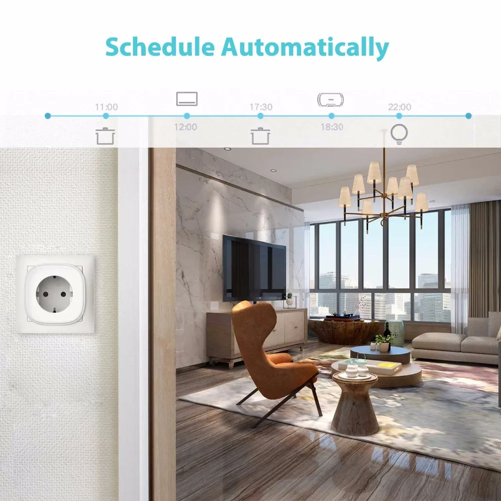 Smart WiFi Plug интеллигентный разъемAlexa & Google Assistant IFTTT Yandex Alice поддерживается