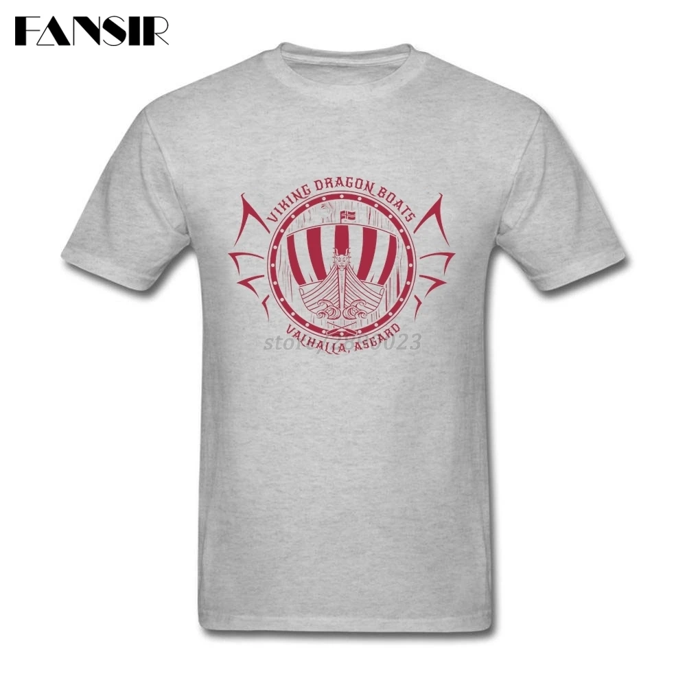 Viking Dragon Boats Men T-shirt Rock For White Short Sleeve Custom Big Size Clothes Adult | Мужская одежда