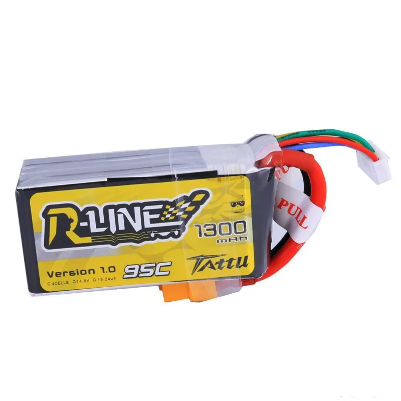 Tattu R-Line 14.8V 1300mAh 95C 4S Lipo Battery with XT60 Plug For DIY FPV Racing Drone Racer Spare Parts High Quality Accs | Игрушки и