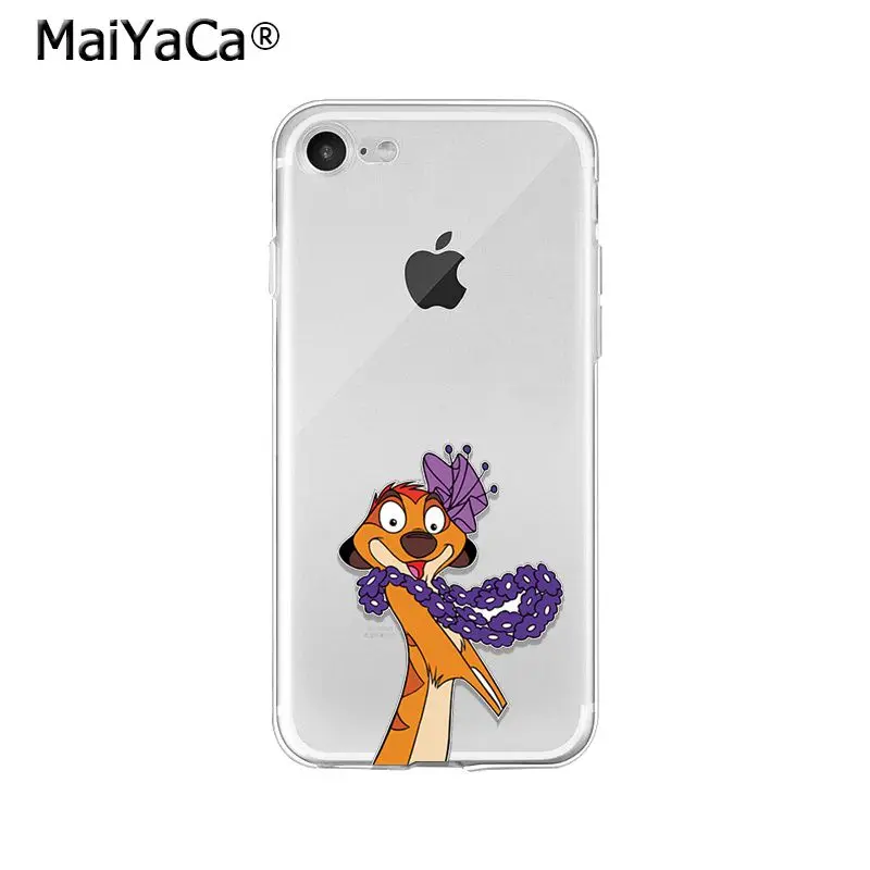 MaiYaCa лев Король Симба ТПУ Мягкие аксессуары для телефона чехол Apple iPhone 8 7 6 6S Plus X XS