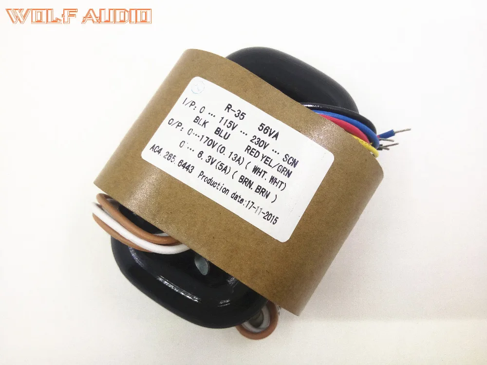 YS 220 V/115 v 50W(50VA) R-Core трансформатор для лампового усилителя предусилителя/ЦАП/наушников 170V+ 6,3 V
