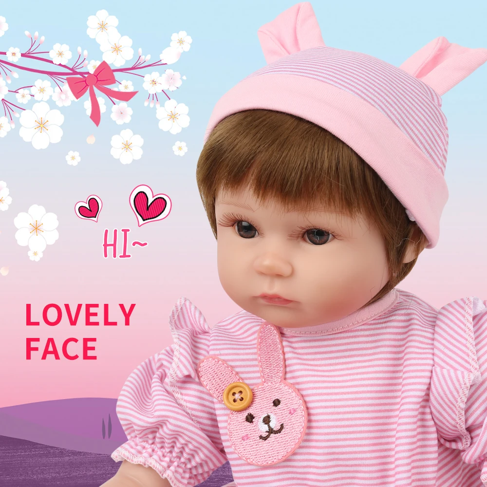 NPKDOLL 16 дюймов 40 см силиконовые куклы для новорожденных виниловые живые