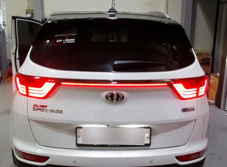 Задний бампер светильник для Kia KX5/Sportage Характеристическая вязкость полимера(QL) Красный Светодиодный отражатель фонарь стоп-сигнала Предупреждение сигнала осветительный противотуманный