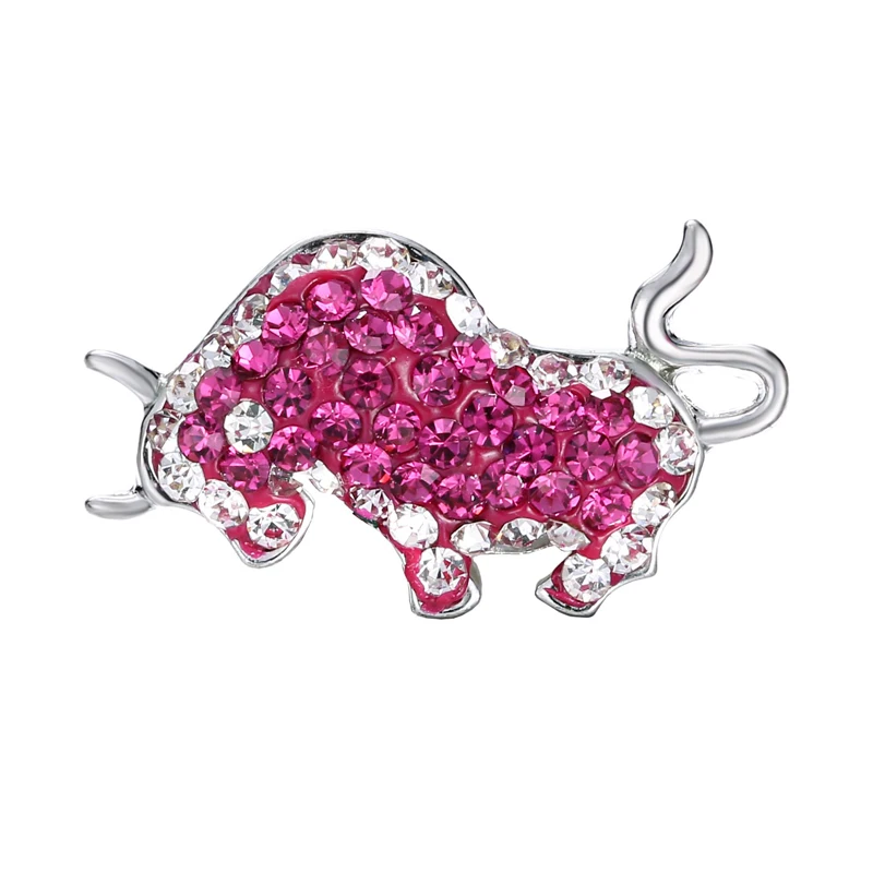 Cute Fighting Bull Snaps Charm Bracelet Rhinestone Polymer Clay DIY Watch Snap Charms For Button Jewelery Colorful Choice | Украшения и