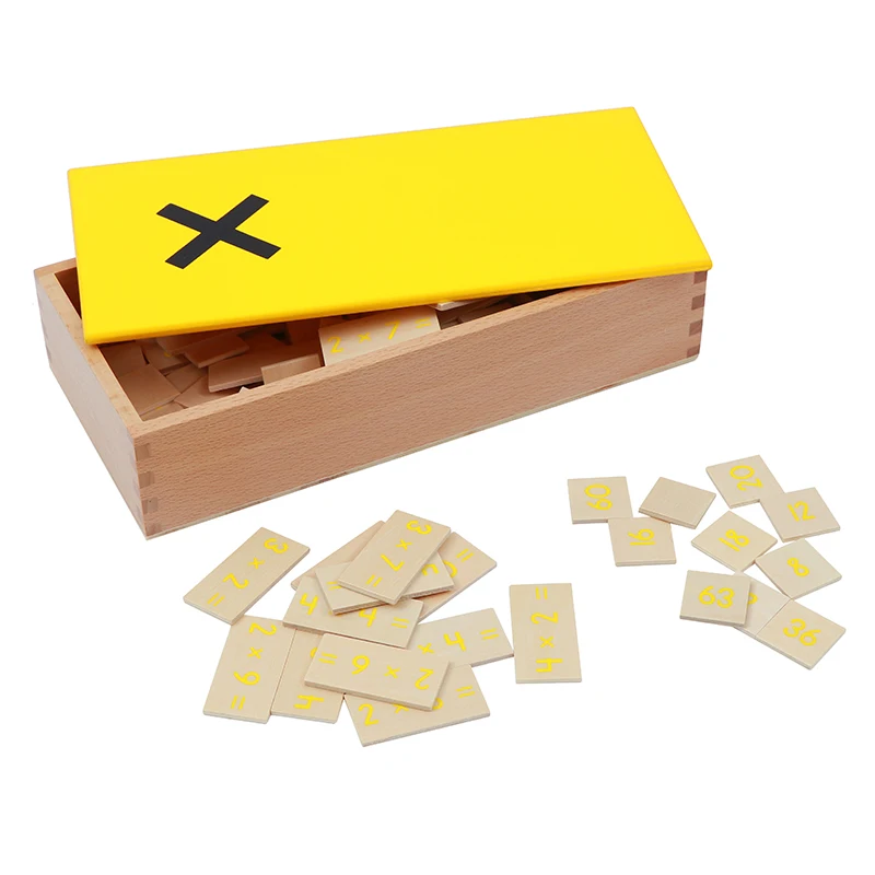 Детские игрушки Монтессори детские деревянные рабочие таблицы с умножением