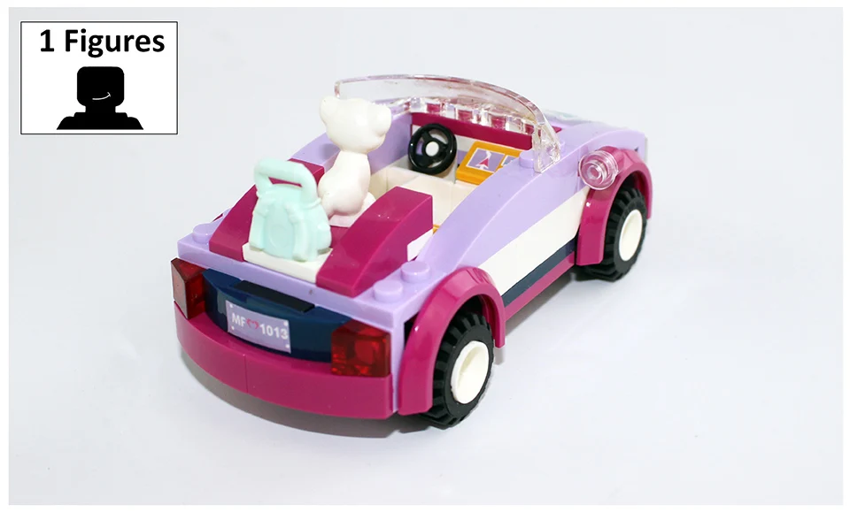 Бела 10154 Совместимость друзья Эммы спортивный автомобиль 41013 Building Block Emma Mia