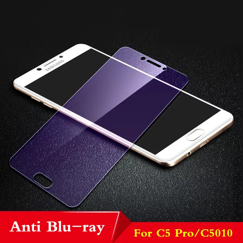 For C5 Pro Полное закаленное стекло для samsung Galaxy C5 C7 C7 Pro C9 Pro 9H стекло анти Blu-Ray протектор экрана для Galaxy A9 Pro - Цвет: For C5 Pro