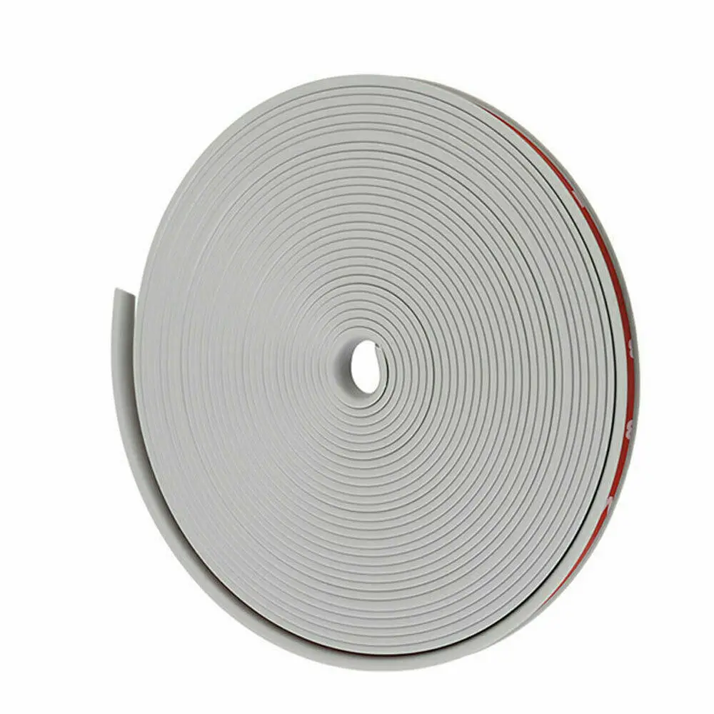 Серый 8M Car Styling Wheel Rims Protector Decor Strip Rubber Mould Trim Decorative Car Vehicle Color Tire Guard Line Auto Accessories - Цвет: Серый
