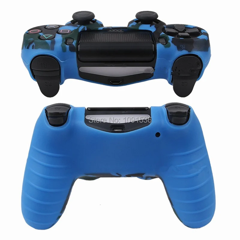 Камуфляжный Мягкий силиконовый чехол защитный для Sony Playstation 4 PS4 Dualshock контроллер