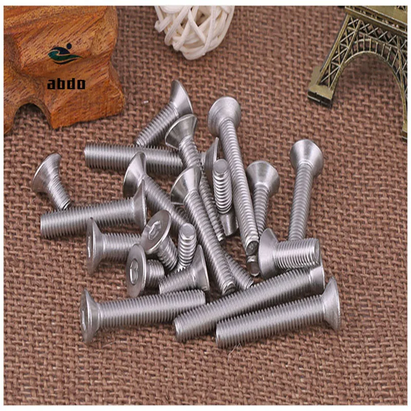 

DIN7991 GB70.3 ISO10642 JISB1194 M2 M2.5 M3 M4 M5 M6 304 Stainless Steel Hexagonal Countersunk Screws Flat Head Screw Bolt