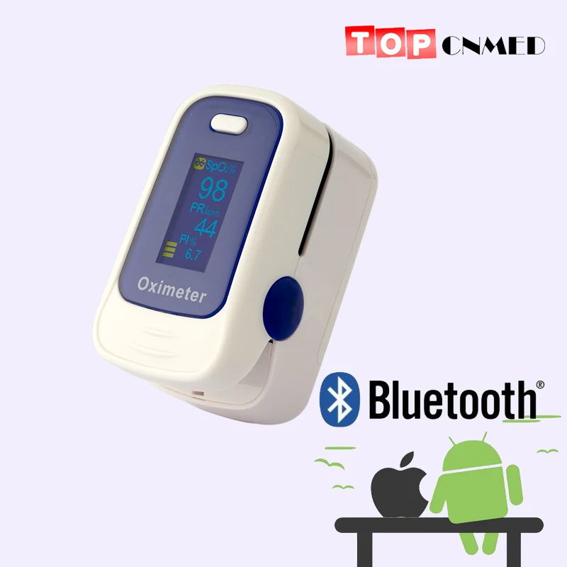 IOS Apple APP Andriod Bluetooth 4,0 OLED пальцевой Пульсоксиметр пальцевой оксиметр Пульсо кислородом крови SpO2 монитор насыщения