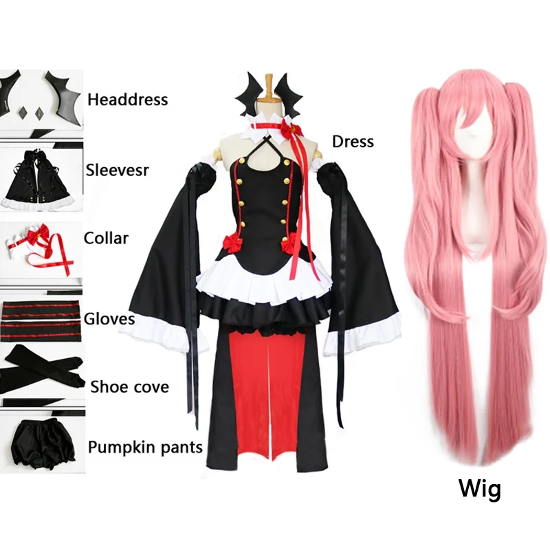 Костюм вампира из 8 предметов для косплея аниме No Seraph Of The End Krul Tepes костюм Лолиты